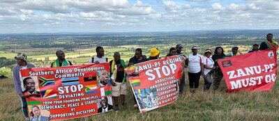 Banners on Devil's Dyke