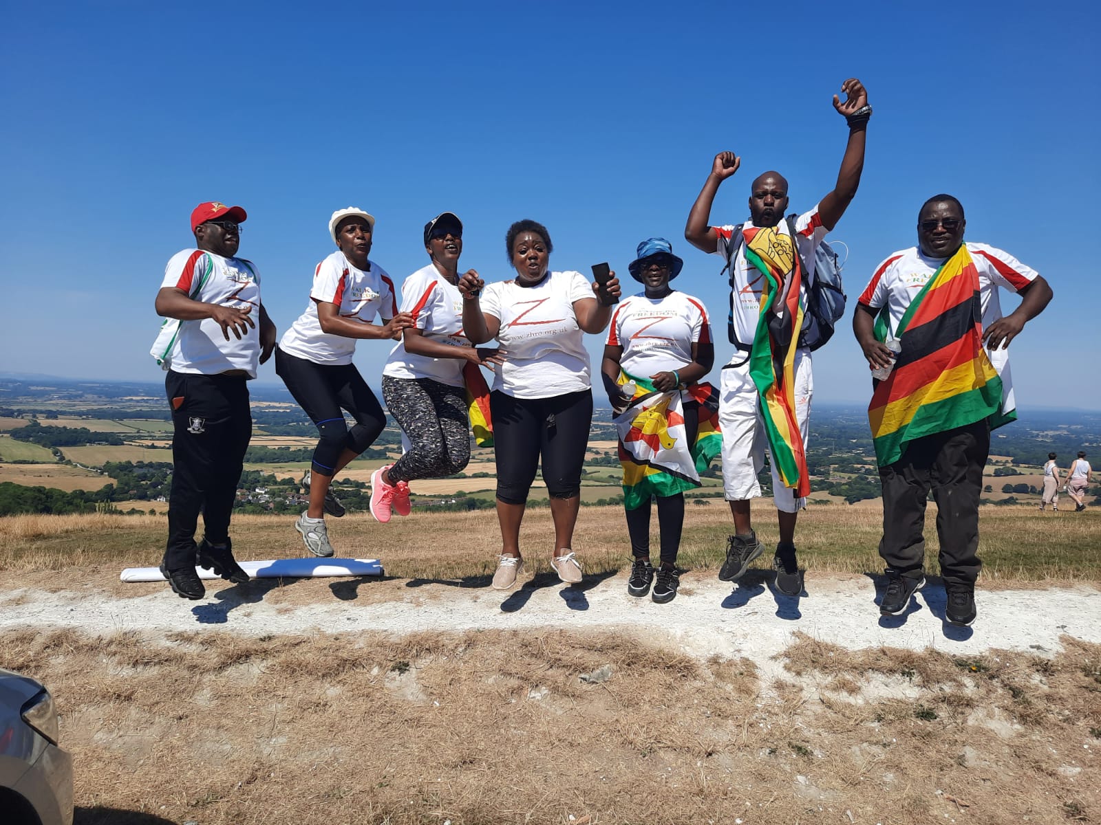 ON top of Devil's Dyke Ridge - just 8 miles from the Start